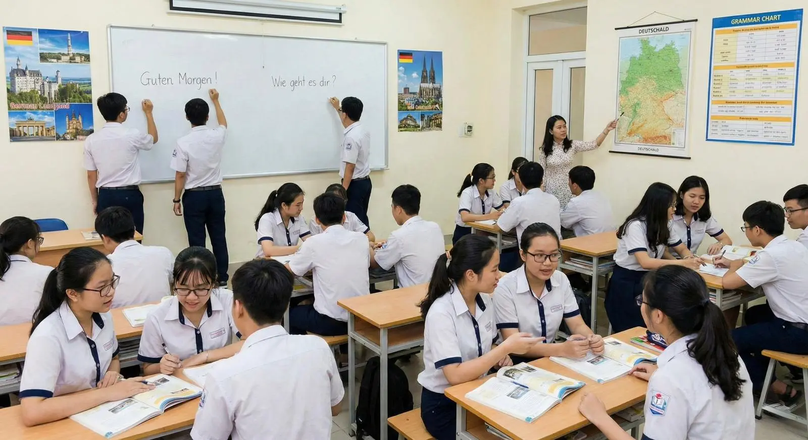 Sprachunterricht und Vorbereitung in Vietnam